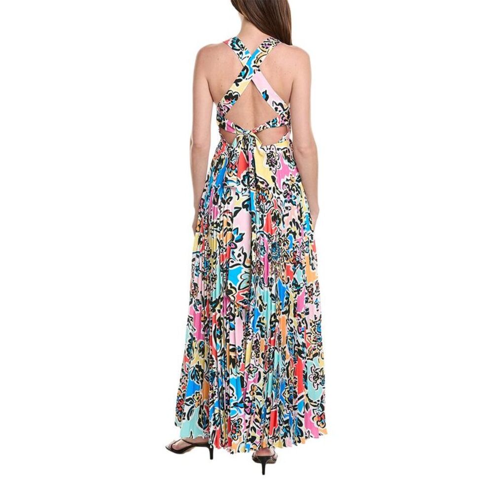Milly Womens Oria Rainbow Oasis Maxi Dress - Picture 2 of 3